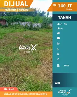 Tanah Kavling Lokasi Villa Gunung Buring, Cemorokandang Malang(OLX666)