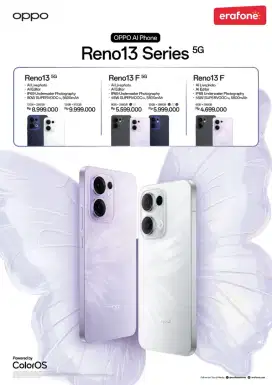Oppo Reno 13 Series Bisa Cicilan Mulai 0