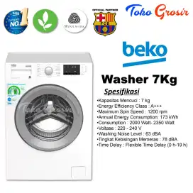 Mesin cuci beko frontloading 7kg