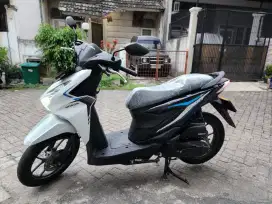 KM 500 PERAK! Honda Beat CBS Putih Hitam TH 2024 MODEL TERBARU 2025!