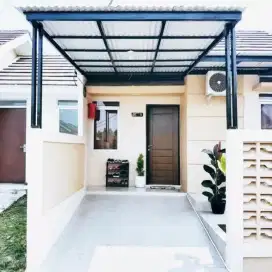 Kanopi bajaringan atap upvc single layer