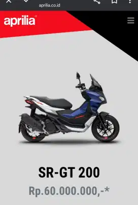 Dijual Motor Terawat Aprilia SR GT200