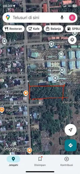 Tanah di Jalan Utama Kampus ISBI Aceh