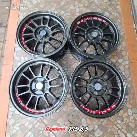 Velg Samlong Ring 15 lebar 6,5 
pcd. 4x100 ET. 42 calya sigra brio dll