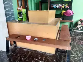 meja warkop satu set