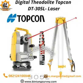 Topcon DT-305L – Theodolite Digital Akurasi 5 Detik dengan Panduan Las
