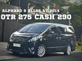 TOYOTA ALPHARD S ALLES AT 2014 HITAM | DP 5JT!!!