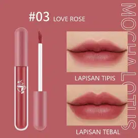 Lipstik 1041 Liquid lipstik silky glass lip glaze waterproof