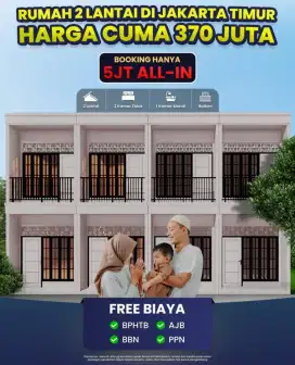 Rumah di Kp Tengah, Kramat Jati Jakarta Timur Dekat Tol Gedong