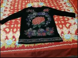 Baju Pakaian Kaos Wanita Gambar Bunga