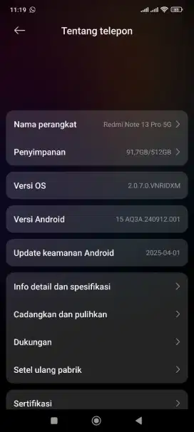 Jual Xiaomi redmi note 13 pro 5g 12/512