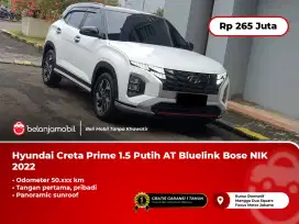 [ SUNROOF ] Hyundai Creta Prime 1.5 Putih AT Bluelink Bose 2022/2023
