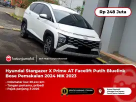 Hyundai Stargazer X Prime AT Facelift Putih Bluelink Bose 2023/2024
