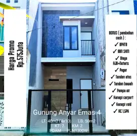 Rumah Siap Huni 2lantai Gunung Anyar Emas 4 Rungkut Surabaya