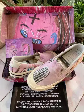 Sepatu Kolaborasi Compass X Jason Ranti Art4, Harga miring, Nego tipis