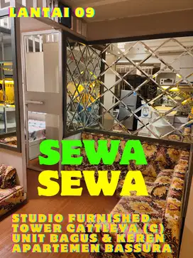 SEWA MURAH STUDIO FULL FURNISHED TOWER C DIATAS MALL BASSURA CITY