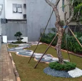 Taman kering blakang rumah
