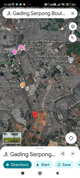 Kavling Komersial sangat strategis Boulevard Gading Serpong luas 1.250