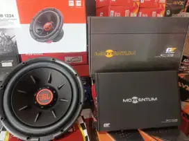 Sub JBL 12  +Box sub mdf+ Power Momentum 4chnl+Tweter+Instalasi+Psang