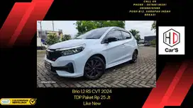 Honda Brio 1.2 New RS CVT 2024 / 2025 Wrn Putih Like New