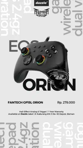 GAMEPAD FANTECH GP15L HALLEFFECT GARANSI 1 TAHUN