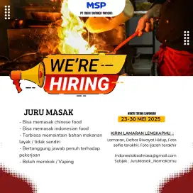 Lowongan Juru Masak