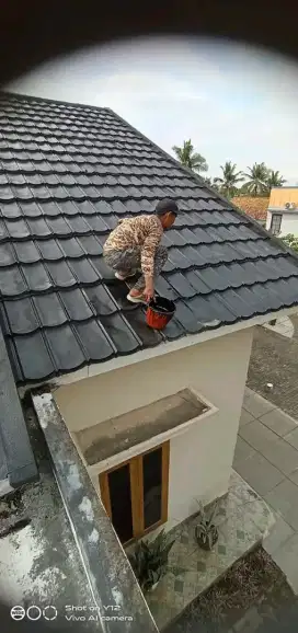 Tukang perbaikan atap bocor dinding/dak rembes talang air cat renovasi