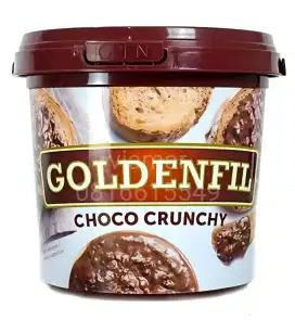 Goldenfil Choco Crunchy 1kg Duren Sawit | Selai Roti | Selai Cokelat