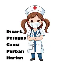 Petugas Ganti Perban Harian