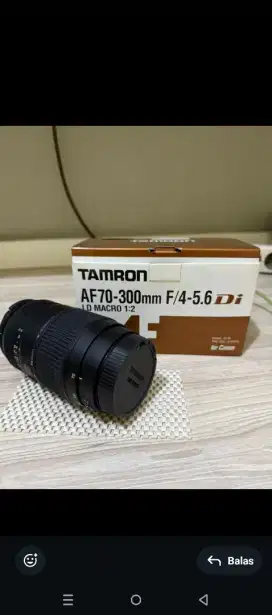 Lensa Tele Tamron AF 70 300mm f4 - 5.6 DI LD macro 1:2 for Canon