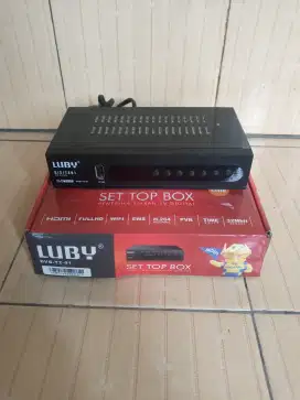 Set Top Box Merk Luby Mulus Aktif Seperti Baru