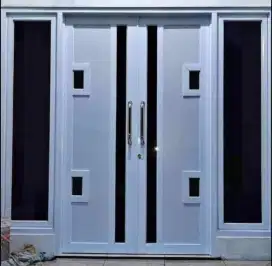 Pemasangan kusen pintu jendela partisi aluminium