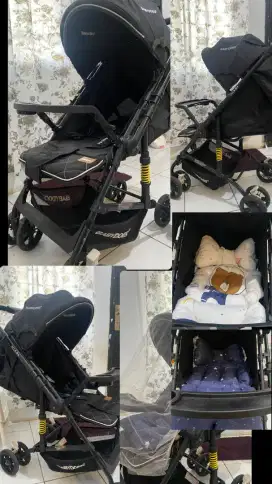 Stroller Babydoes Olla R+ Hitam