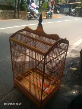 Sangkar burung reflika jati no 3