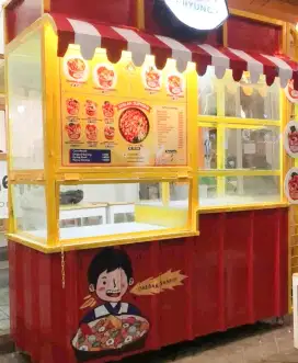 Booth gerobak container