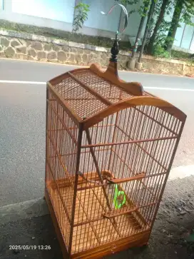 Sangkar burung reflika jati no 2