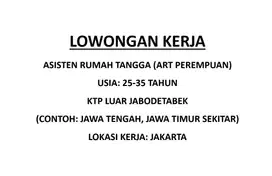 Asisten Rumah Tangga (ART)
