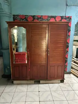Lemari kayu 3 pintu murah bagus