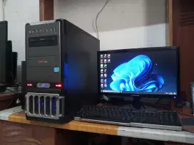 Pc gaming intel core i5 + ram 8gb + vga amd + monitor 19inch)