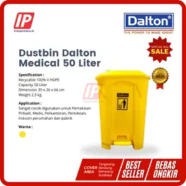 Tempat Sampah Dalton 50 Liter - Medical B3 Medis Rumah Sakit