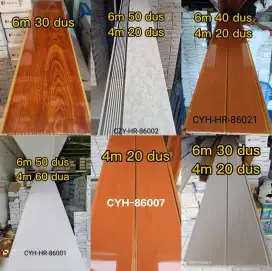 Plafon pvc motif glosy tebal 8 mill