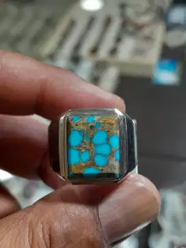 Pirus persia ring perak handmade