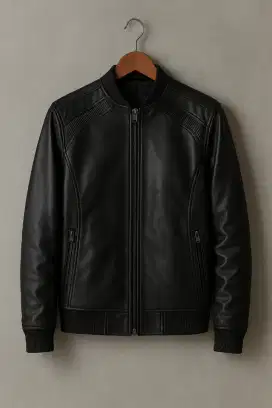 JAKET KULIT ASLI Bomber Kamsay, Jaket Kulit Asli Pria Motor