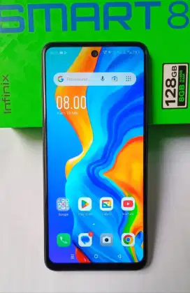 Infinix Smart 8 Ram 4+4/128 Mulus, Fullset masih garansi