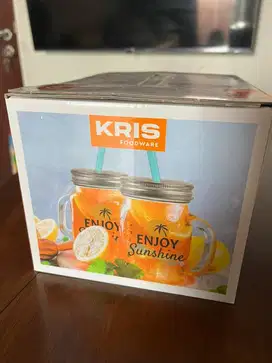Mason Mug Set Gelas cantik Jar merk KRIS