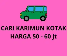 Dicari mobil karimun kotak untuk dibeli
