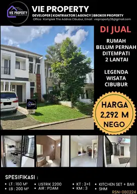DIJUAL CEPAT  Rumah baru cantik , siap huni di Legenda Wisata