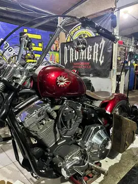 Harley custom chopper touring bigtwin 1450cc karbu 2005