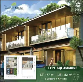 Dijual Rumah The First Stone Cluster Agate Type Aquamarine