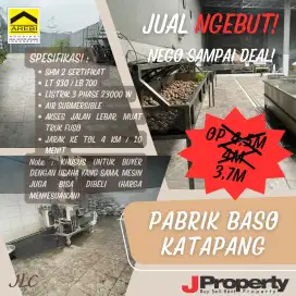 JUAL NGEBUT GUFANG KATAPANG LT  930 HANYA 4 M AN SAJA!